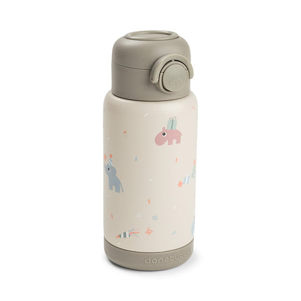 <tc>Done by Deer</tc> Thermos-flaska med sugrör Celebration Sand 340 ml