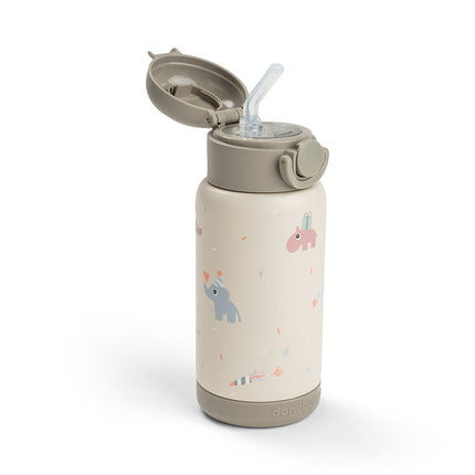 <tc>Done by Deer</tc> Thermos-flaska med sugrör Celebration Sand 340 ml