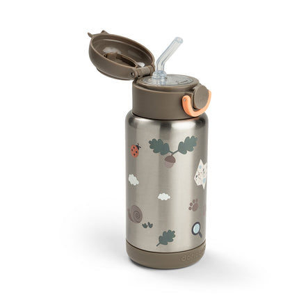 <tc>Done by Deer</tc> Thermos-flaska med sugrör Tiny Trails Sand 340 ml