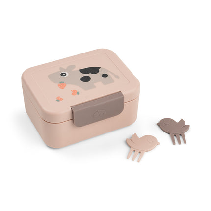 <tc>Done by Deer</tc> Lunchlåda inkl. snackspett Tiny Farm Powder