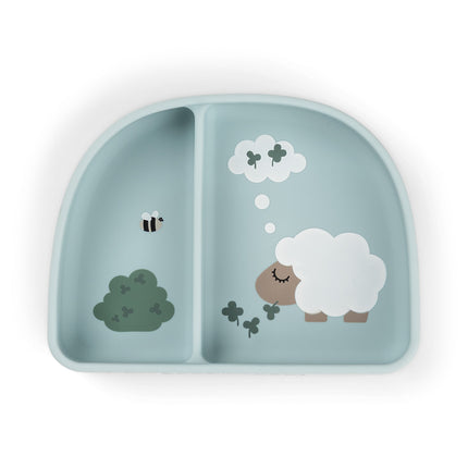 <tc>Done By Deer</tc> S&Stick&Stay-fack, skål, Tiny Farm Blue