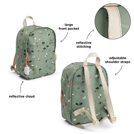 <tc>Done By Deer</tc> Ryggsäck Tiny Trails Green 7,5 liter