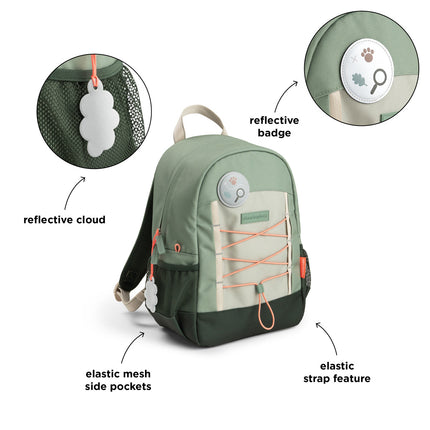 <tc>Done By Deer</tc> Ryggsäck Tiny Trails Green 13 l