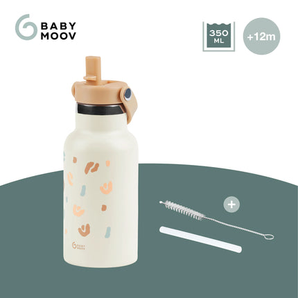 <tc>Babymoov</tc> Little Explorer Isolerad rostfri drickflaska, färg: elfenben