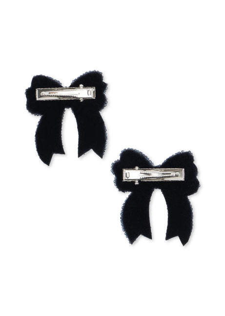 Konges Sløjd Haarspeldje Baby Sequin Bow Navy 2St
