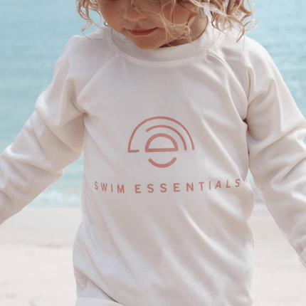 <tc>Swim Essentials</tc> Simtröja med långa ärmar, vit, Pure Tones