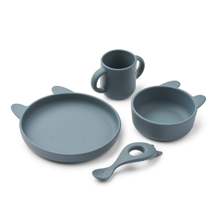 <tc>Liewood</tc> Barnservisset Vivi Whale Blue