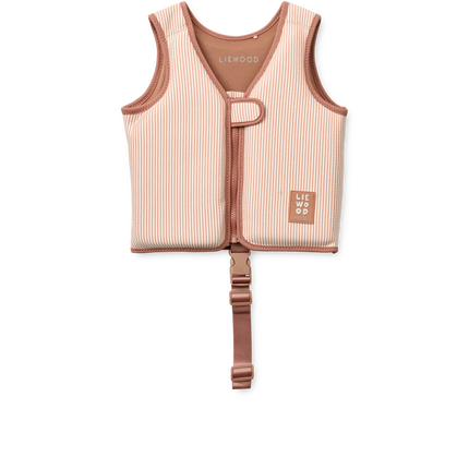 Liewood Flytväst Dove Pale Tuscany / Crème De La Crème Stripe / Peach