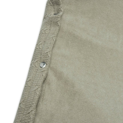 Jollein Aankleedkussenhoes Grain Knit Olive Green 50X70Cm koop je bij Babywinkel