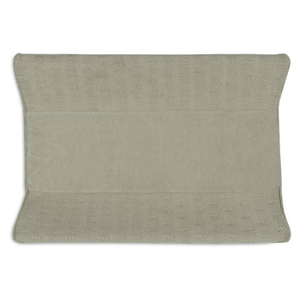 Jollein Aankleedkussenhoes Grain Knit Olive Green 50X70Cm koop je bij Babywinkel