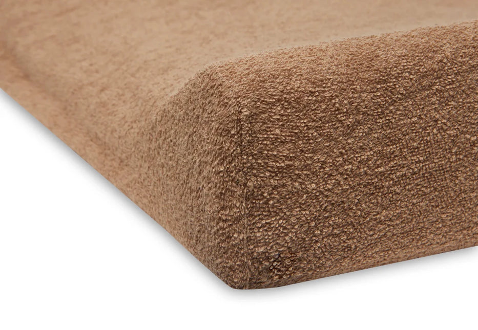 Aankleedkussenhoes Set 2 - Pack – Zachte Badstof Caramel koop je bij Babywinkel