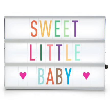 ALB - 01 - LED Lightbox A4, 3 lines, 85 letters and numbers koop je bij Babywinkel