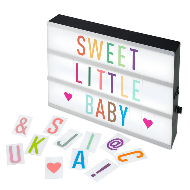 ALB - 01 - LED Lightbox A4, 3 lines, 85 letters and numbers koop je bij Babywinkel