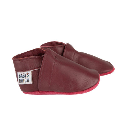 Baby Dutch Baby Schoentjes Effen Bordeaux Rood koop je bij Babywinkel