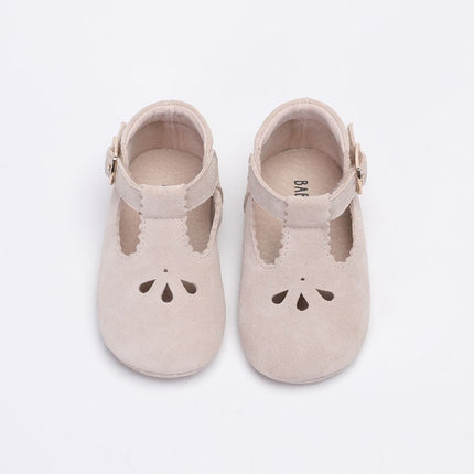 Baby Dutch Baby Schoentjes Evi Sand Suede koop je bij Babywinkel