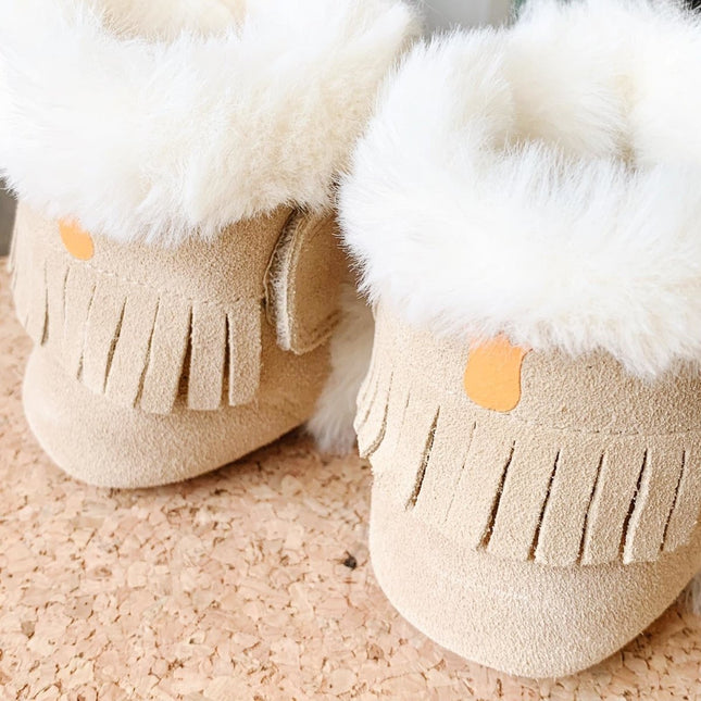 Baby Dutch Baby Schoentjes Hoog Beige koop je bij Babywinkel