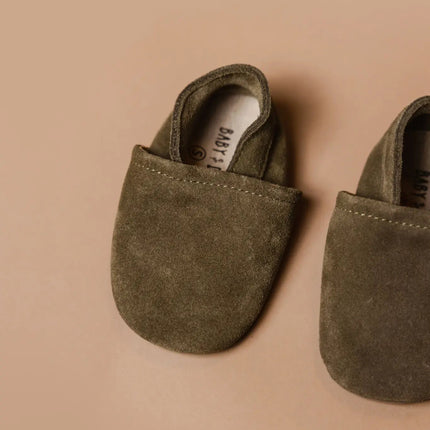 Baby Dutch Baby Schoentjes Lio Green Suede koop je bij Babywinkel