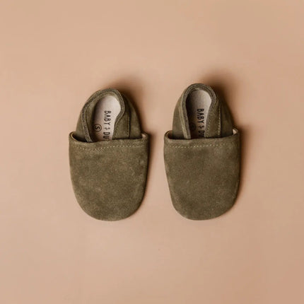 Baby Dutch Baby Schoentjes Lio Green Suede koop je bij Babywinkel