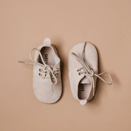 Baby Dutch Baby Schoentjes Nova Ecru Suede koop je bij Babywinkel