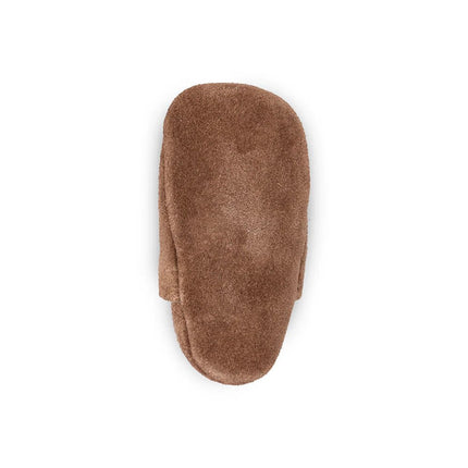 Baby Dutch Babyslofjes Uni Dark Brown Suède koop je bij Babywinkel