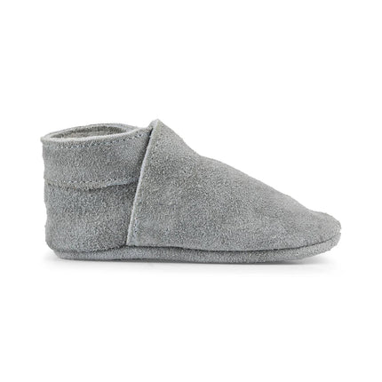Baby Dutch Babyslofjes Uni Grey Suède koop je bij Babywinkel