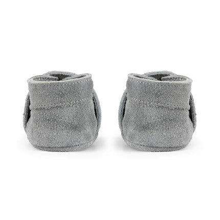 Baby Dutch Babyslofjes Uni Grey Suède koop je bij Babywinkel