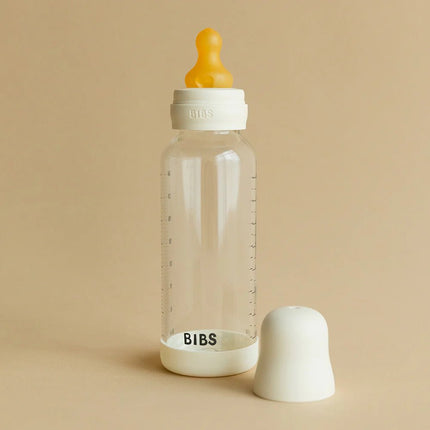 BIBS Babyfles Glass Latex Ivory 240Ml koop je bij Babywinkel