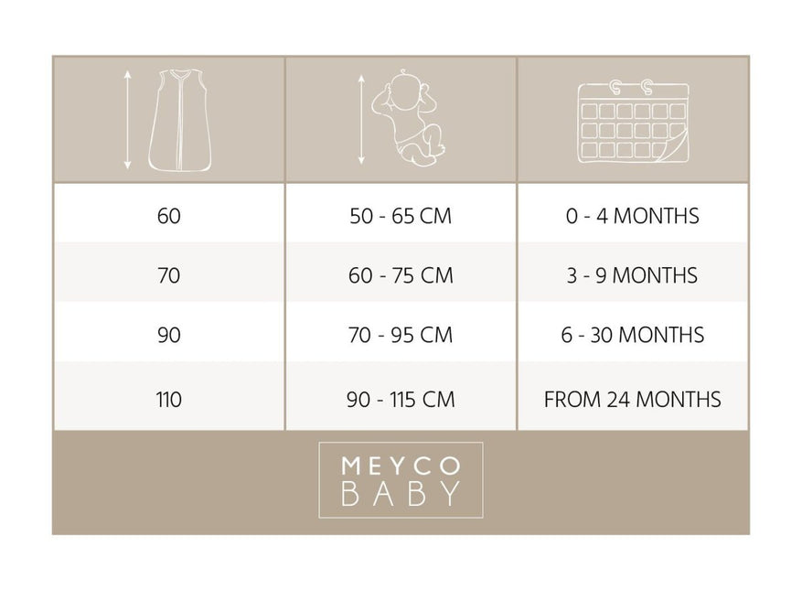 Meyco Slaapzak Baby Zomer Sweet Heart Soft Sand/Black koop je bij Babywinkel