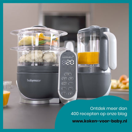 Babymoov Keukenmachine Nutribaby (+) Industrial Grey koop je bij Babywinkel