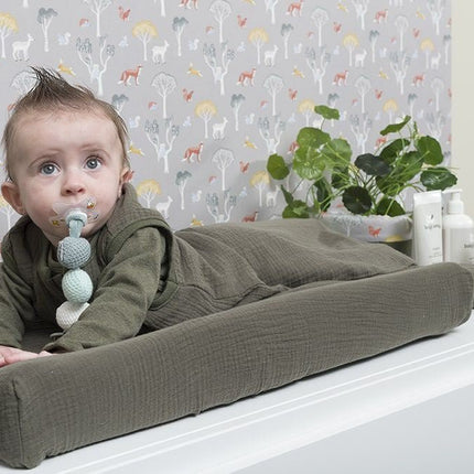 Baby's Only Aankleedkussenhoes Breeze Stonegreen 45x70cm koop je bij Babywinkel