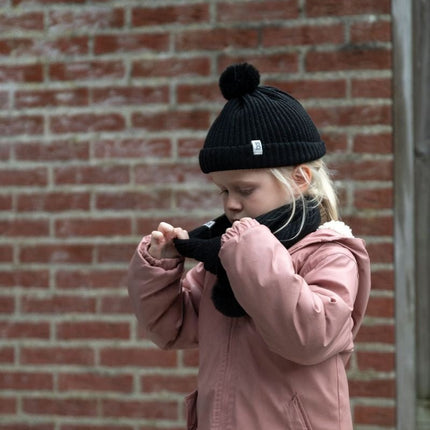 Baby's Only Babysjaal met Pompon Cool Zwart One Size koop je bij Babywinkel