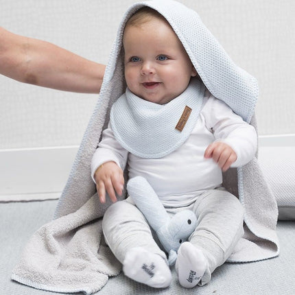Baby's Only Badcape Baby Classic Zilver/Grijs 75x85cm koop je bij Babywinkel