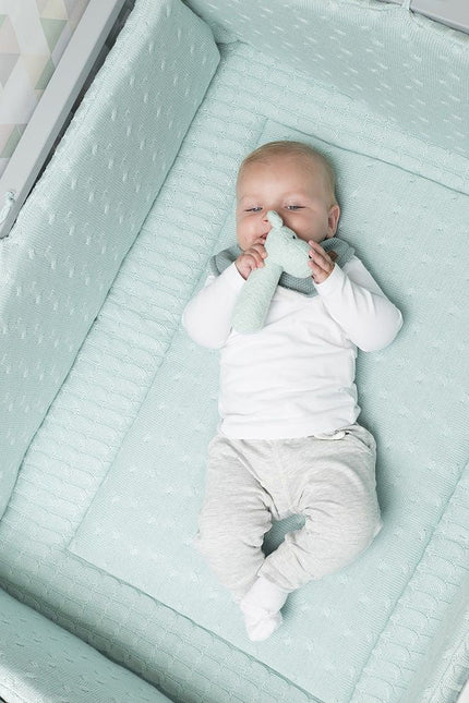 Baby's Only Bedomrander Cable Mint 330x20cm koop je bij Babywinkel