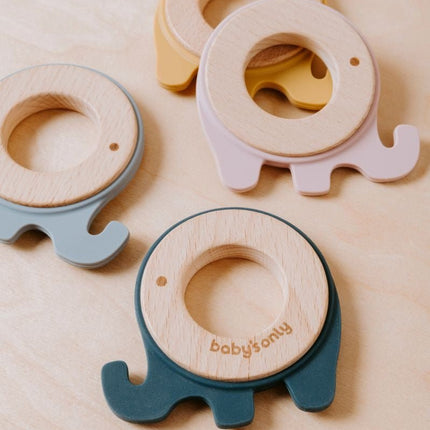 Baby's Only Bijtring Olifant Oud Roze koop je bij Babywinkel