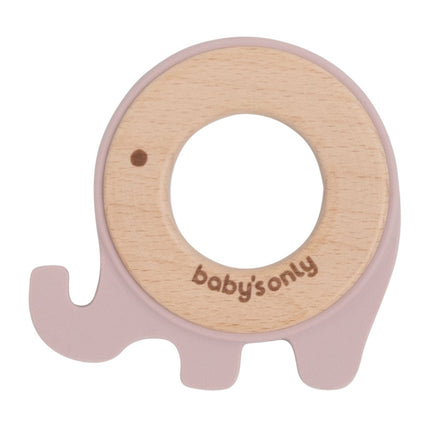 Baby's Only Bijtring Olifant Oud Roze koop je bij Babywinkel
