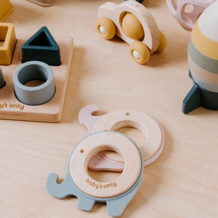 Baby's Only Bijtring Olifant Oud Roze koop je bij Babywinkel
