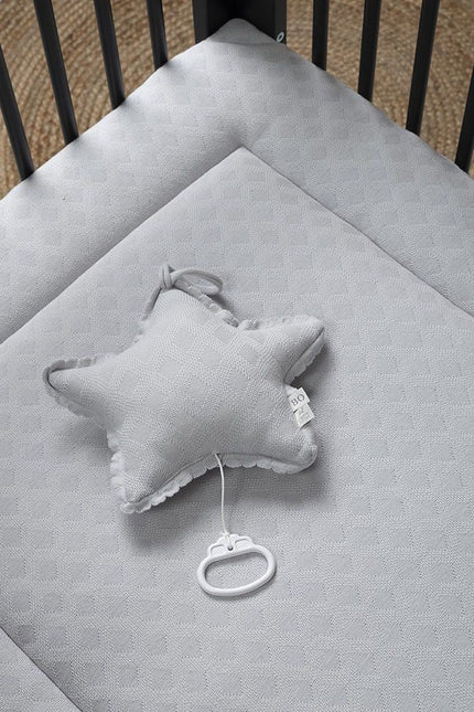 Baby's Only Boxkleed Reef Dusty Grey 75x95cm koop je bij Babywinkel