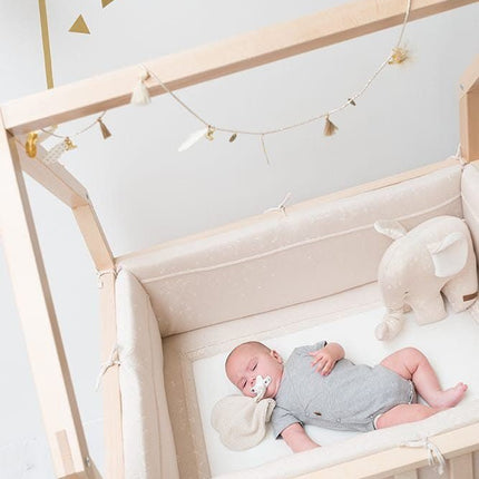 Baby's Only Boxkleed Sparkle Melee Goudmint 75x95cm koop je bij Babywinkel