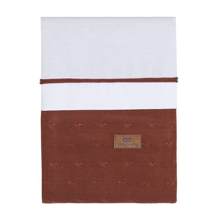 Baby's Only Dekbedovertrek Cable Brique 100x135cm koop je bij Babywinkel