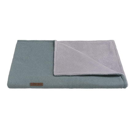 Baby's Only Ledikantdeken Teddy Classic Stonegreen koop je bij Babywinkel