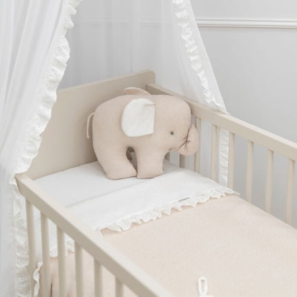 Baby's Only Ledikantlaken Calm Wit met Ruffle koop je bij Babywinkel