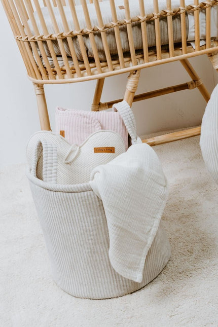Baby's Only Opbergmand Sense Kiezelgrijs 38cm koop je bij Babywinkel