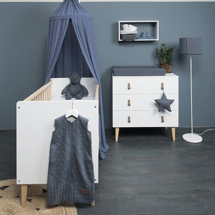 Baby's Only Slaapzak Baby Cable Grijs 70cm koop je bij Babywinkel
