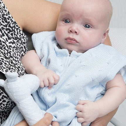 Baby's Only Slaapzak Baby Cable Stonegreen 70cm koop je bij Babywinkel