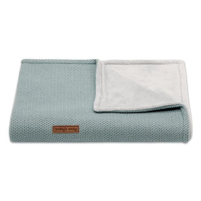 Baby's Only Wiegdeken Soft Classic Stonegreen koop je bij Babywinkel