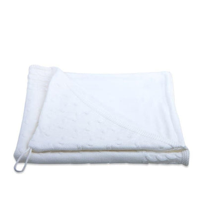 Baby's Only Wikkeldeken Baby Chenille Cable Wit koop je bij Babywinkel