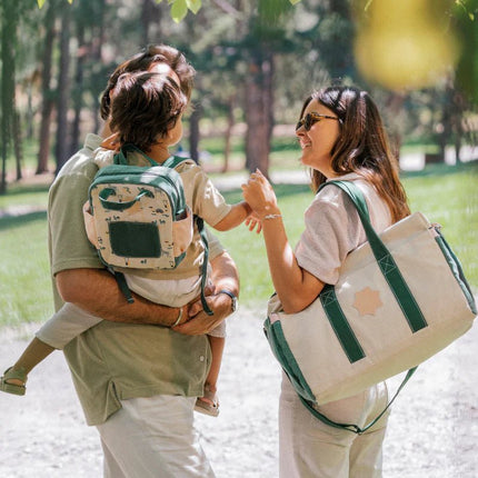 Badabulle Luiertas Safari Wit/Groen koop je bij Babywinkel