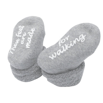 BamBam Babysokjes Deze Voeten Zijn Gemaakt Om Te Wandelen 0 - 3 mnd koop je bij Babywinkel