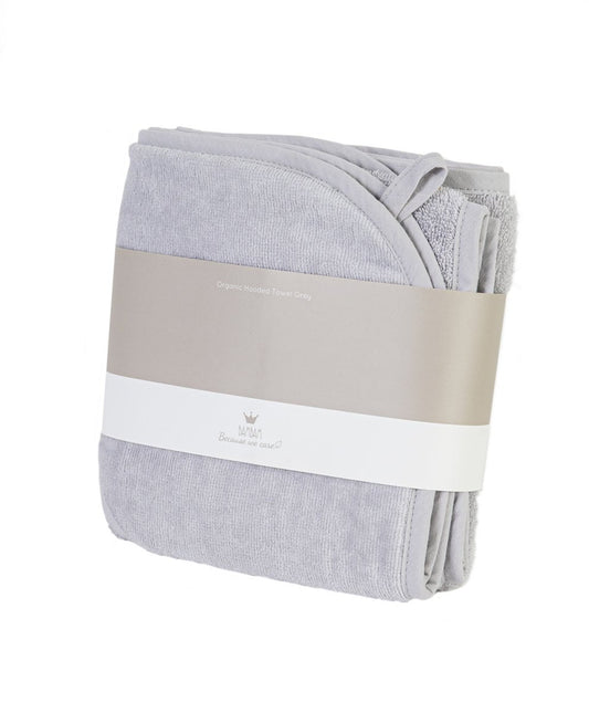 BamBam Badcape Baby Organische Badcape Grijs koop je bij Babywinkel