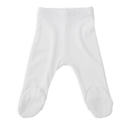 Bamboom Baby Broekje Met Voetjes 1M Wit koop je bij Babywinkel